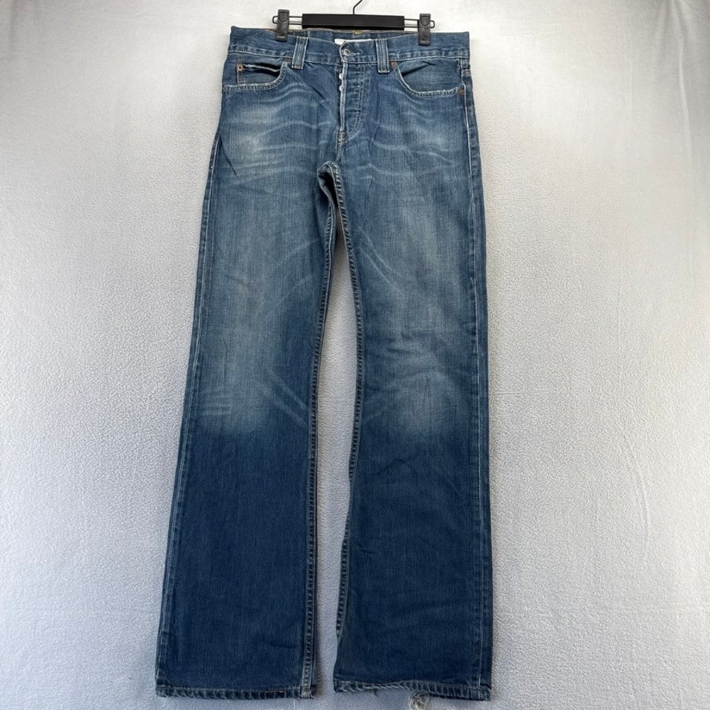 Vintage levis Jeans Mens 32x34 Blue 512 Bootcut Denim Wide Leg Baggy Western y2k